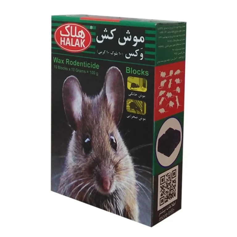 موش کش وکس جعبه ای هلاک 100 گرمی