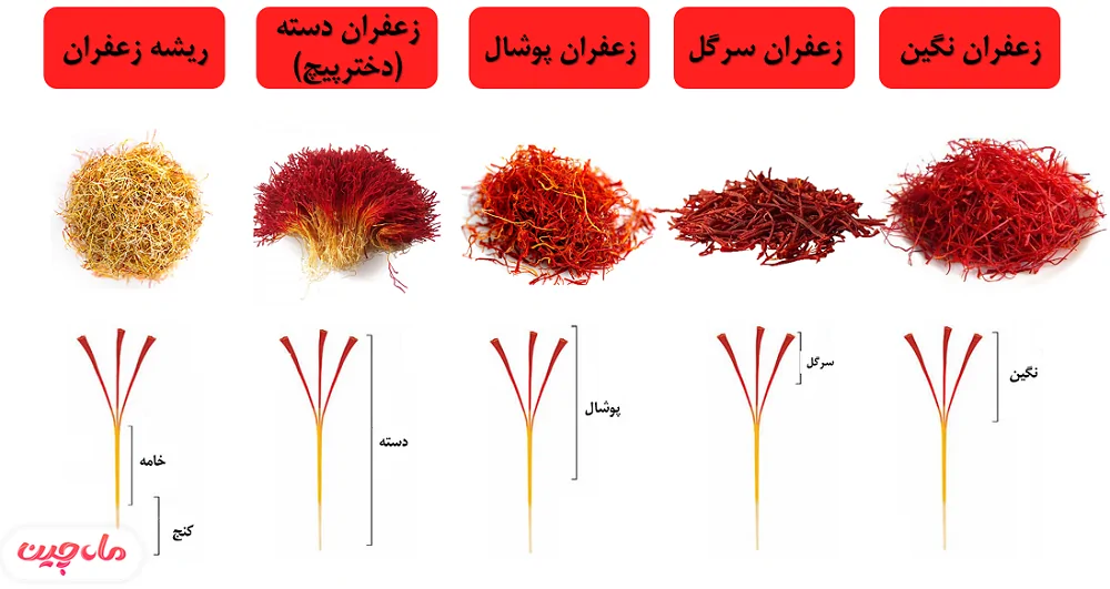 انواع زعفران